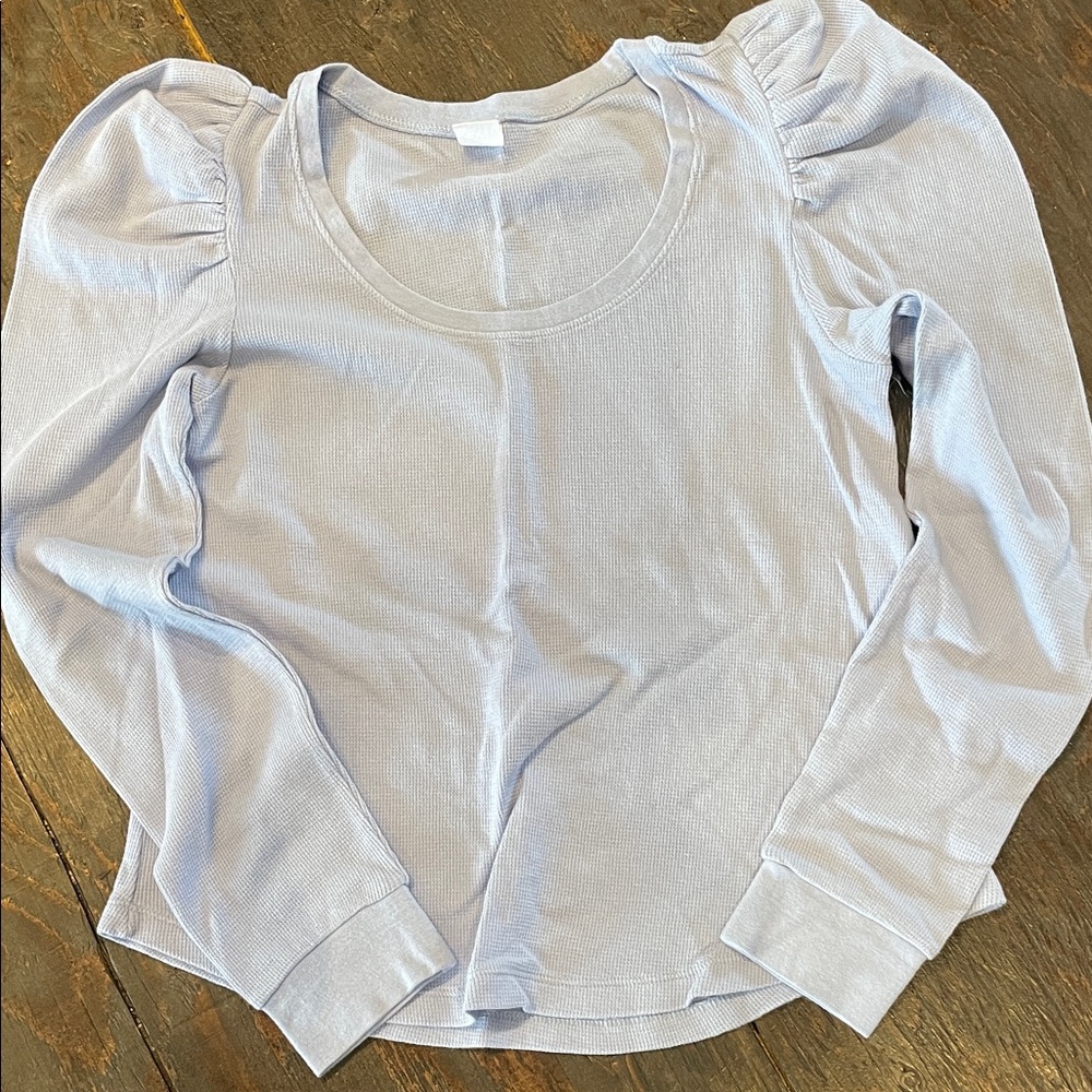Melrose and Market Soft Blue Knit Top